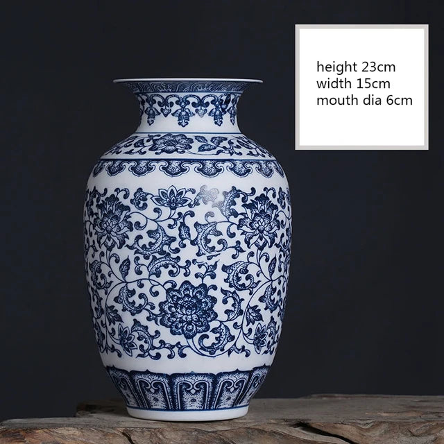 Jingdezhen Modern Blue & White Porcelain Vase