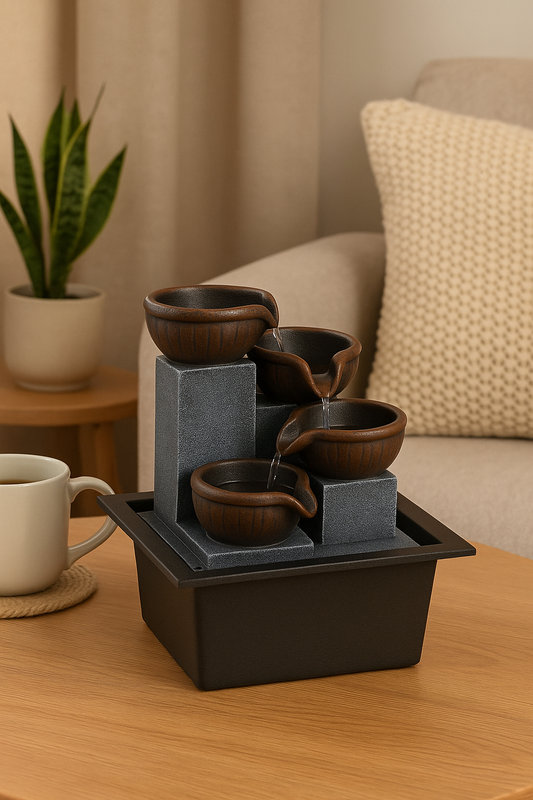 Lotus Leaf Zen Fountain – USB-Powered Tranquility