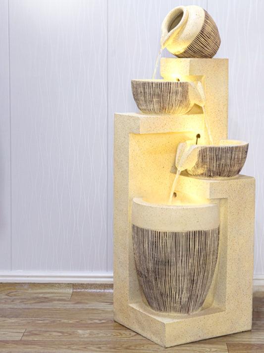 Serenity Cascade: Feng Shui Hallway Waterfall
