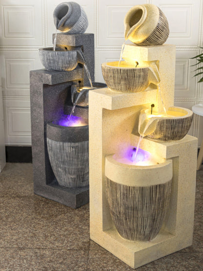 Serenity Cascade: Feng Shui Hallway Waterfall
