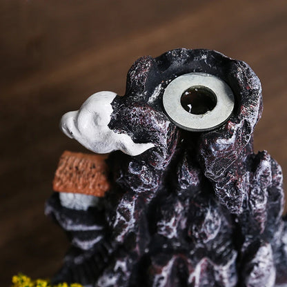Zen Cascade: Handcrafted Mountain Mist Incense Fountain