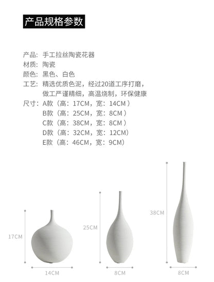 Minimalist Zen Ceramic Vase
