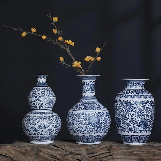 Jingdezhen Modern Blue & White Porcelain Vase