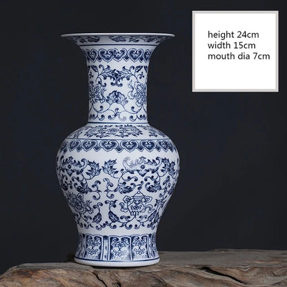Jingdezhen Modern Blue & White Porcelain Vase