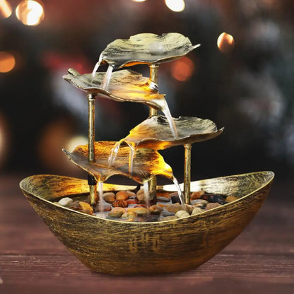Lotus Cascade – Contemporary Serenity Fountain