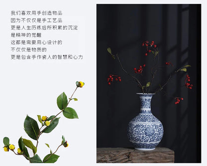 Jingdezhen Modern Blue & White Porcelain Vase