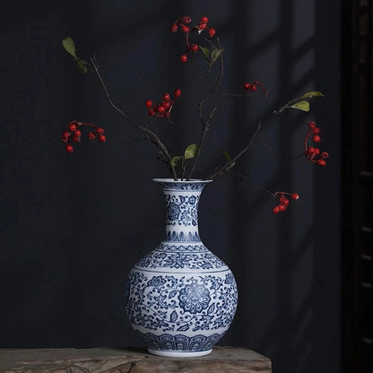 Jingdezhen Modern Blue & White Porcelain Vase