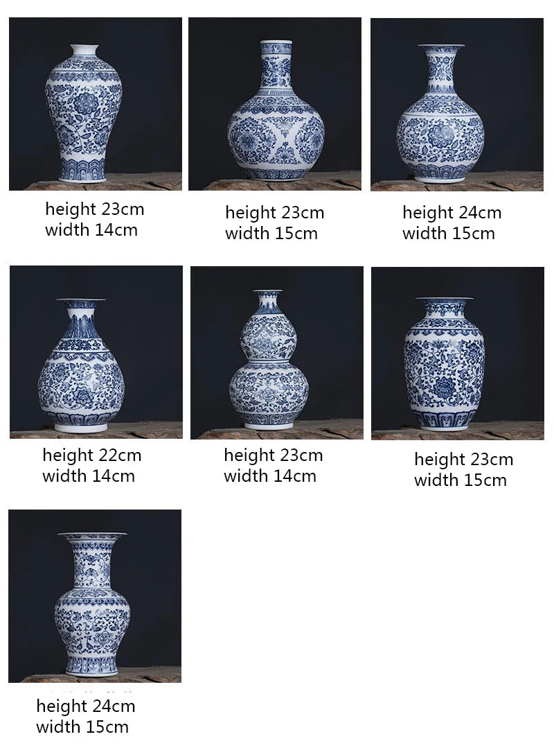 Ceramic Vase Blue And White Thin Bodied Porcelain Home Classical Shelf Bedroom Living Room Chinese Table Jingdezhen Ornaments