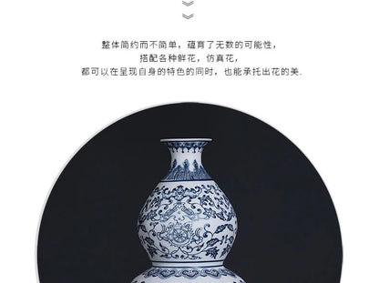 Jingdezhen Modern Blue & White Porcelain Vase