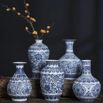 Jingdezhen Modern Blue & White Porcelain Vase