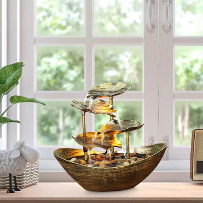 Lotus Cascade – Contemporary Serenity Fountain